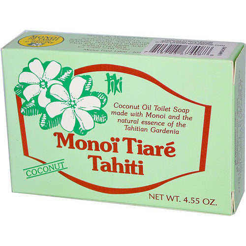 Monoi Tiare Tahiti Coconut Oil Toilet Soap, 4.55 Oz